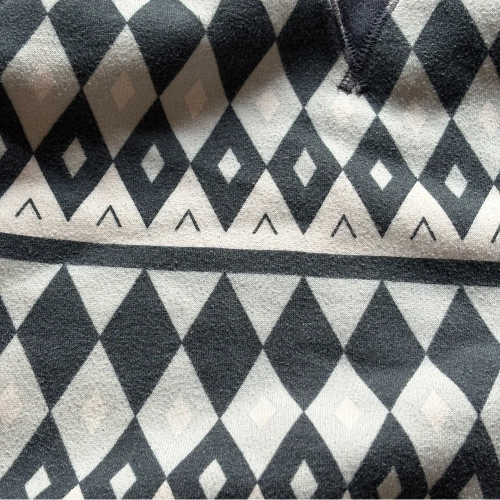 Levi's  Mens L‎ Crewneck Sweatshirt Gray Diamond Pattern Pullover